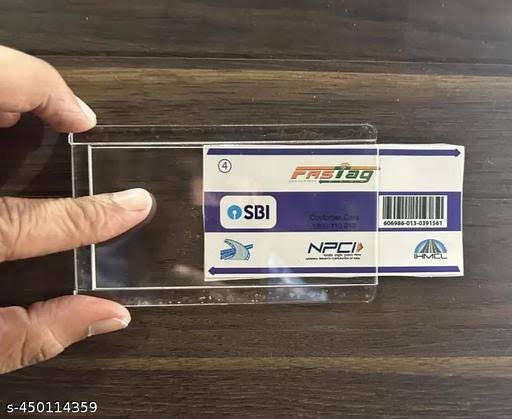 Universal Car FASTag Holder – Strong Grip & Easy Installation